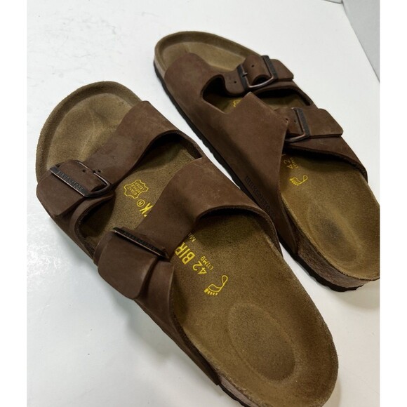 Birkenstock Arizona Habana Oiled Leather Men\'s 42 Sandals Vintage 1980s Not Worn